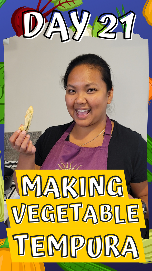 Day 21 Making Vegetable Tempura
