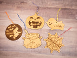Halloween Boo Basket Name Tags Witch, Cauldron, Ghost, Spiderweb, and Jack-o-Lantern for kids, adults, friends, family, and neighbors.