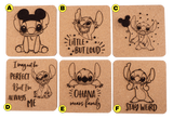 Disney Inspired Stitch Cork Coasters