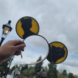 Belle and Beast Silhouette Inspired Mouse Ears