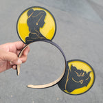 Belle and Beast Silhouette Inspired Mouse Ears