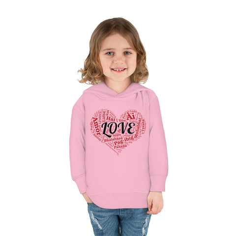 Love Red Heart Toddler Pullover Sweater Hoodie