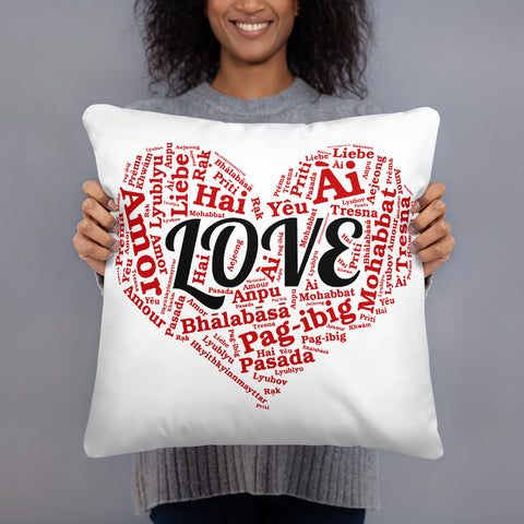 Heart Love Throw Pillow