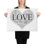 Language of Love Canvas Art