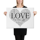 Language of Love Canvas Art
