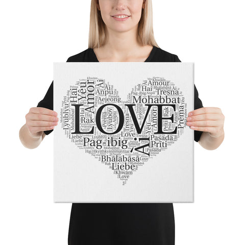 Language of Love Canvas Art