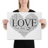 Language of Love Canvas Art