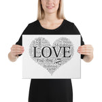 Language of Love Canvas Art