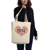 LOVE Red Heart Eco Tote Bag