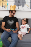 Love Red Heart Toddler Short Sleeve Tee