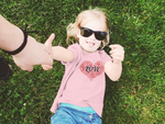 Love Red Heart Toddler Short Sleeve Tee