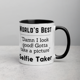 World's Best Selfie Taker Mug with Color Inside