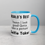 World's Best Selfie Taker Mug with Color Inside