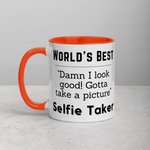 World's Best Selfie Taker Mug with Color Inside