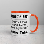 World's Best Selfie Taker Mug with Color Inside