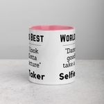 World's Best Selfie Taker Mug with Color Inside