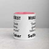 World's Best Selfie Taker Mug with Color Inside