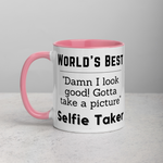World's Best Selfie Taker Mug with Color Inside