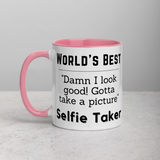 World's Best Selfie Taker Mug with Color Inside