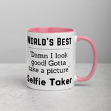 World's Best Selfie Taker Mug with Color Inside