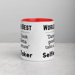World's Best Selfie Taker Mug with Color Inside
