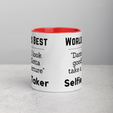 World's Best Selfie Taker Mug with Color Inside