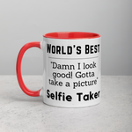World's Best Selfie Taker Mug with Color Inside