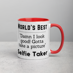 World's Best Selfie Taker Mug with Color Inside