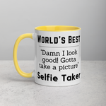 World's Best Selfie Taker Mug with Color Inside